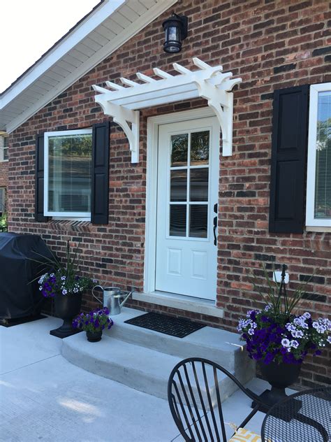 over the door metal trellis inside house|door pergola awnings.